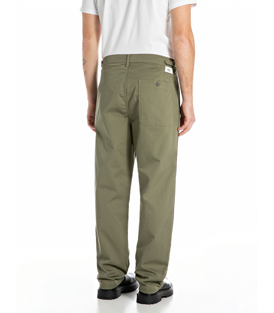 リラックスレギュラーフィットコットンツイルパンツ 詳細画像 セージグリーン 2